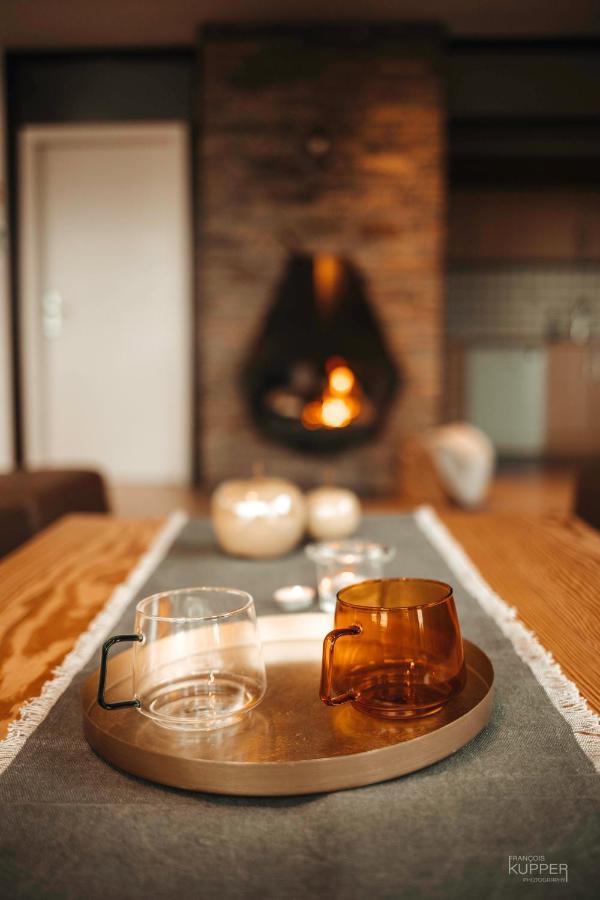 فيلا Le Noir Flohay 30 Pers - Malmedy, Vue, Wellness المظهر الخارجي الصورة