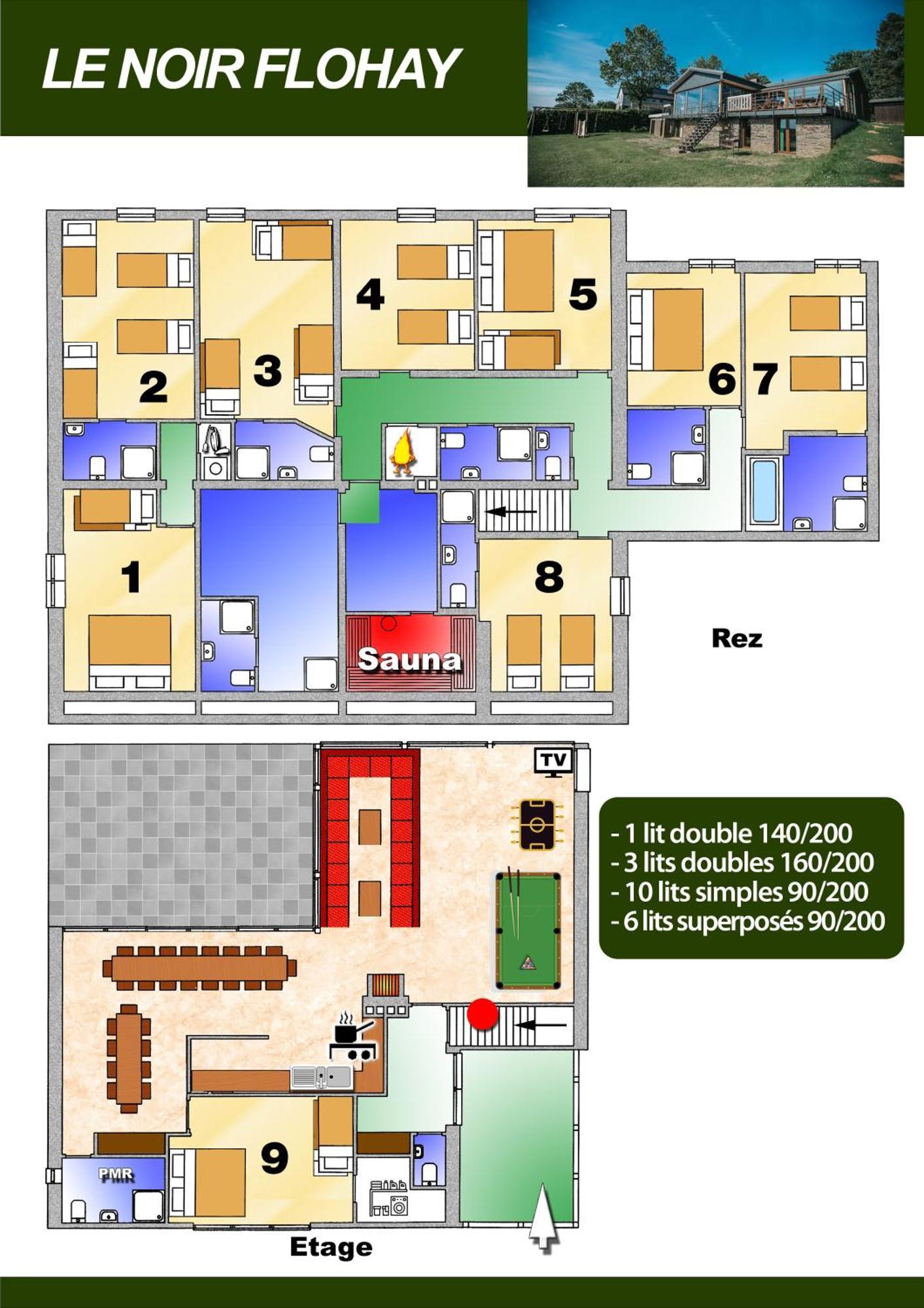 فيلا Le Noir Flohay 30 Pers - Malmedy, Vue, Wellness المظهر الخارجي الصورة