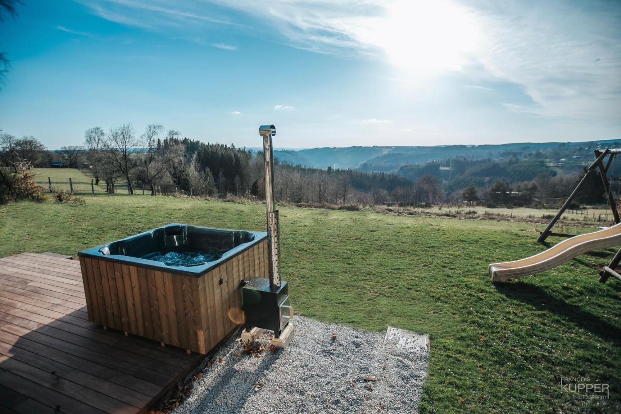 فيلا Le Noir Flohay 30 Pers - Malmedy, Vue, Wellness المظهر الخارجي الصورة