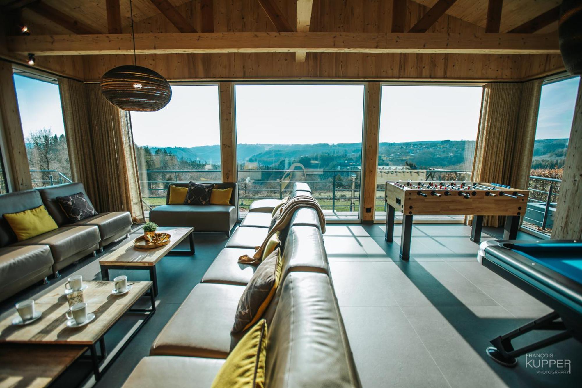 فيلا Le Noir Flohay 30 Pers - Malmedy, Vue, Wellness المظهر الخارجي الصورة